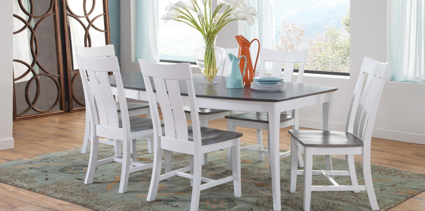 SALERNO EXTENSION TABLE WITH AVA CHAIR