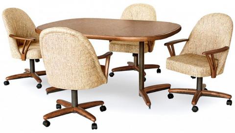 Dinette Sets With Casters Wheels, Dinette Chairs With Casters