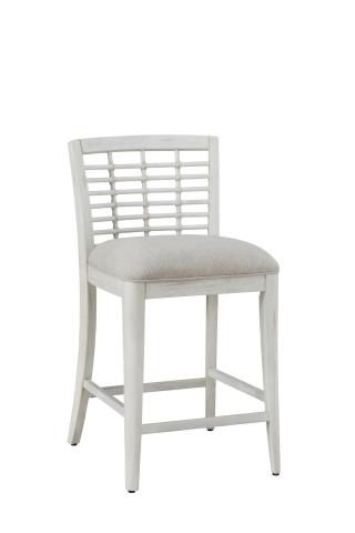 8510 WHITE NON SWIVEL STOOL