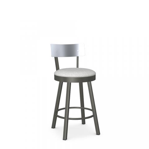 LAUREN METAL BACKREST SWIVEL STOOL