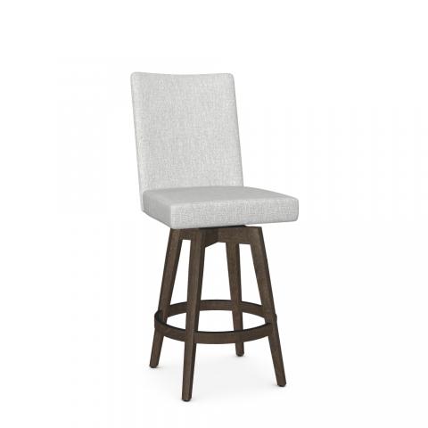 Noah Swivel Stool with Wood Base