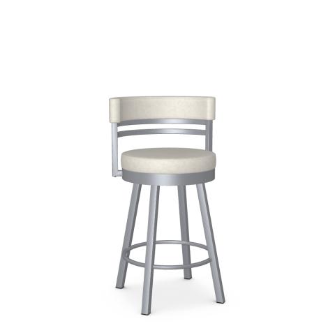 RONNY MAGNETITE/ LIMESTONE SWIVEL STOOL