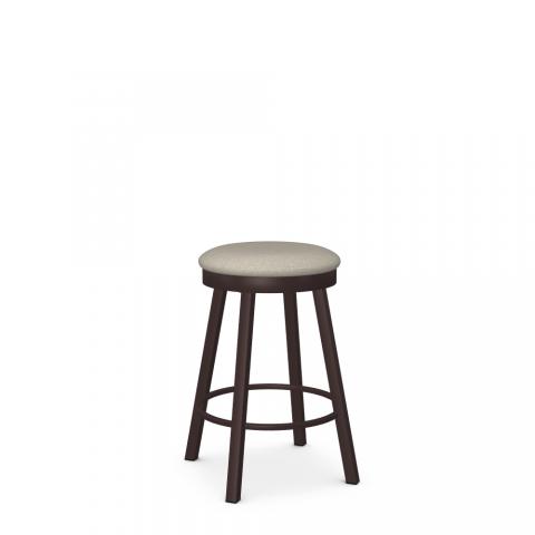 CONNOR BACKLESS SWIVEL UPHOLSTERED STOOL