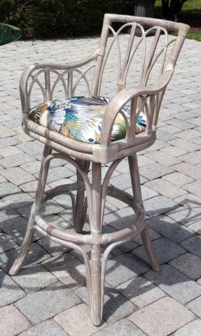 Cuba Arm Swivel Stool Driftwood