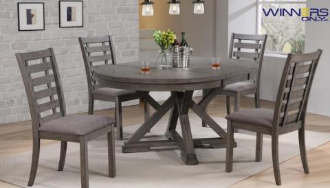 Stafford 5pc Dining Set Grey