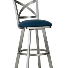 EDMONTON Brush Stainless Steel Swivel Stool