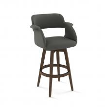 Joshua Swivel Stool with Wood Base