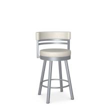 RONNY MAGNETITE/ LIMESTONE SWIVEL STOOL