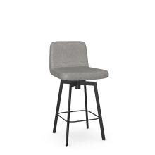 TULLY SWIVEL STOOL BLACK CORAL/ PEPPERY