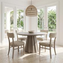 ARISTA WOOD 5PC SET Avilan Table w/ Geneva Chair