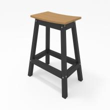 Saddle Stool Black/Boardwalk