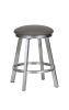 EDMONTON Backless Brush Stainless Steel Swivel Stool