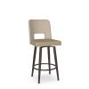 CHASE SWIVEL STOOL FALCON BURLAP NC COASTAL