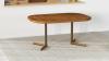 CHESTNUT SQUARE ROUND FORMICA/ WOOD EDGE 42/42/60 TABLE