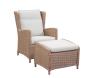 BISCAYNE LOUNGER WITH FOOTSTOOL