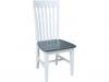 C05-465B Tall Mission Chair in Heather Gray & White
