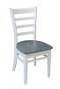 EMILY HEATHER GRAY WHITE SIDE CHAIR