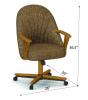 CHESTNUT 127/946 SWIVEL TILT CASTER CHAIR