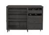 WINE & STORAGE CABINET IN COAL FINISH