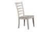 GREY LADDER BACK SIDE CHAIR