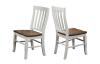 PACIFICA RUSTIC BROWN/ WHITE RAKE BACK SIDE CHAIR