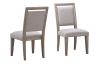 XENA GREY OAK CUSHION BACK SIDE CHAIR
