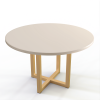 NESS TABLE WITH WOOD TOP