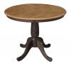 36" ROUND PEDESTAL TABLE HICKORY COAL 